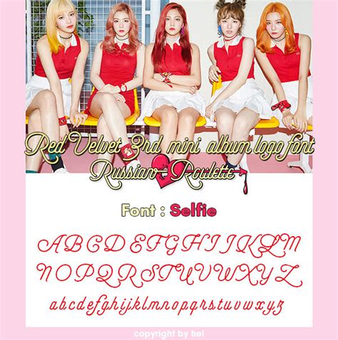 Red Velvet Russian Roulette font by hyukhee05 on .